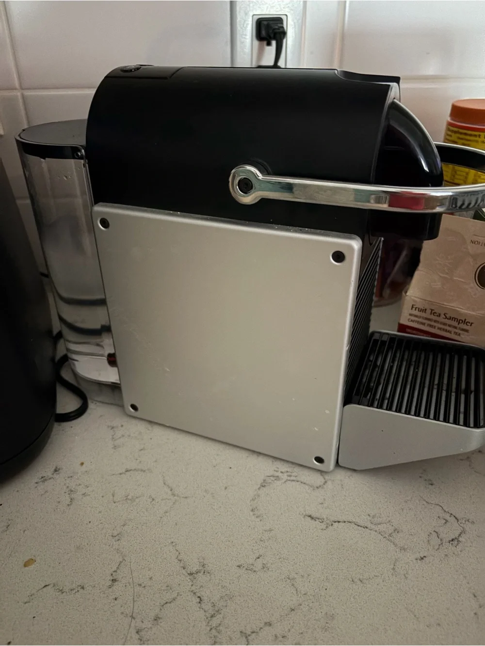 Nespresso Pixie Coffee Machine Box in Tan and Black